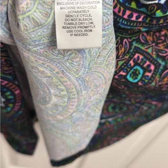 Allison Brittney Multicolor Paisley Dress XL NWT - Picture 5 of 5